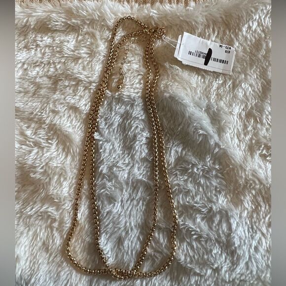 NEW NORDSTROM Gold Double Fancy Chain - Picture 4 of 5